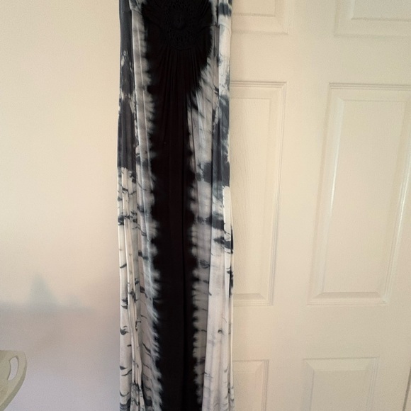 Raviya Navy Blue and White Maxi Dress - Picture 1 of 4
